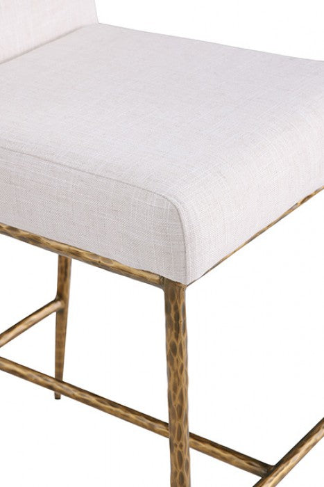 Rilva Matte Gold Counter Height Stool