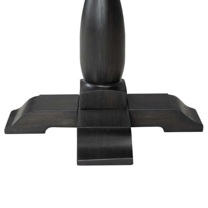 Neue Mills Weathered Black/Brown Round End Table