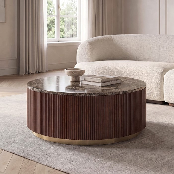 Virden Dark Brown Cocktail Table