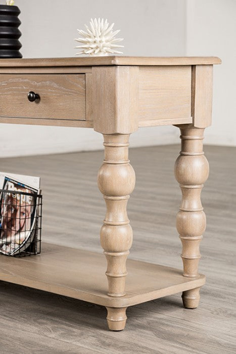 Chesapeake Light White Wash Sofa Table