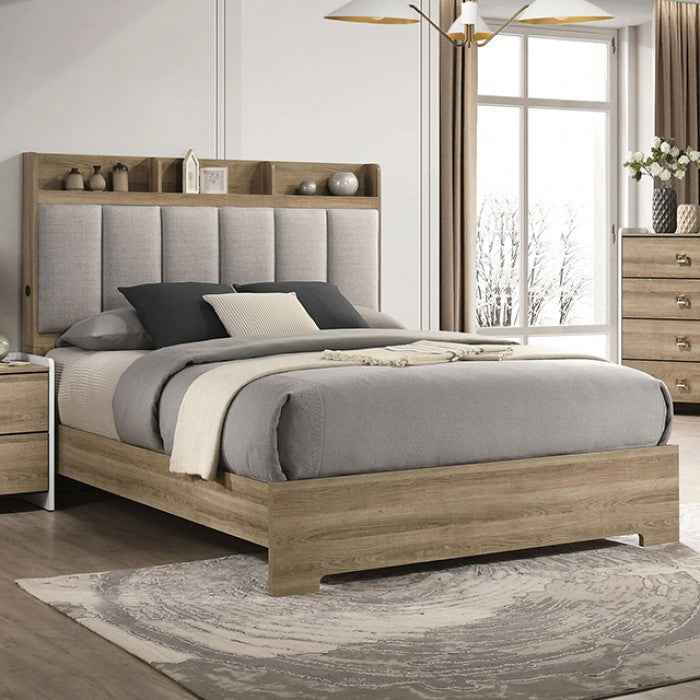 Posey Dusty Oak/White 4-Piece Queen Bedroom Set