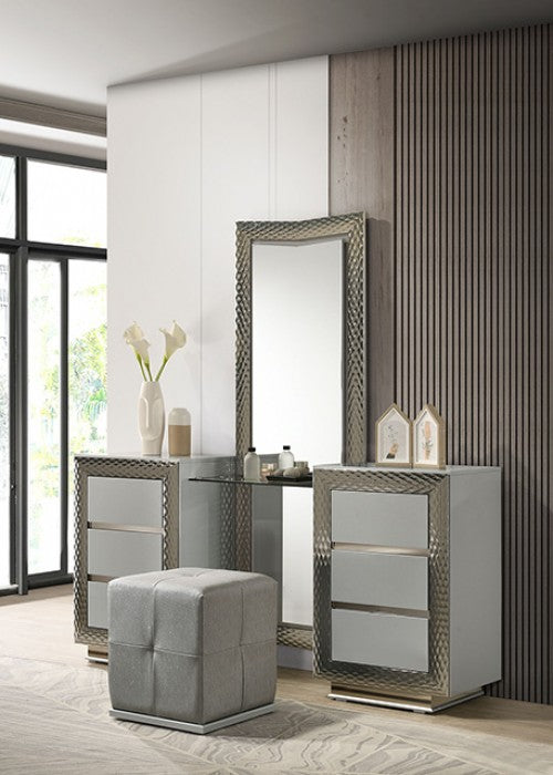 Ventnor Gray Vanity w/ Stool