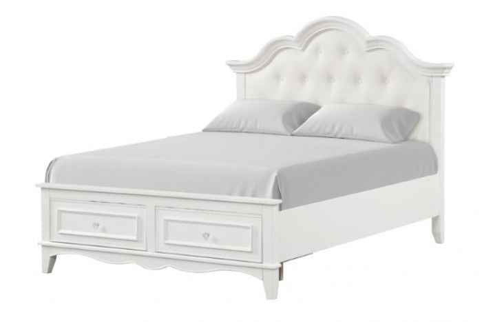 Naucalpan White 4-Piece Twin Bedroom Set