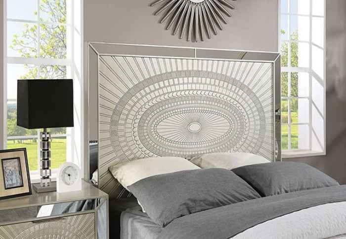 Valletta Champagne 4-Piece Queen Bedroom Set
