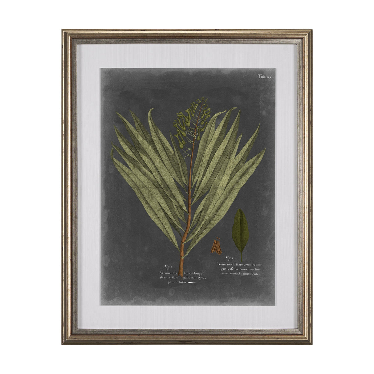 Foliage Dramatique II by Vision Studio Hand Embellished Textured Framed Art Print Matted under Glass by Mercana at Eve Furniture