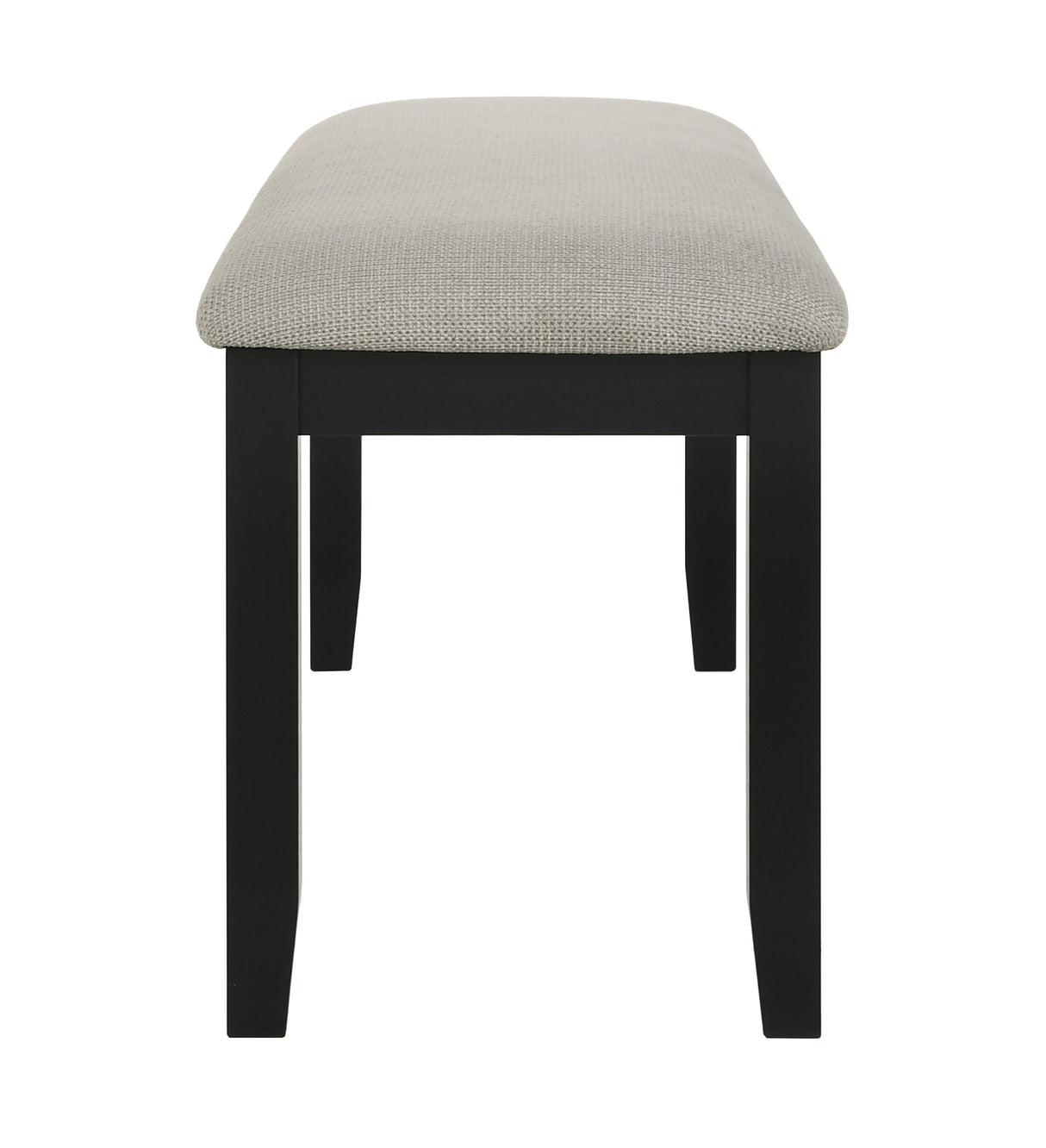 Folio Black and Neutral Dining Bench by Crown Mark at Eve Furniture