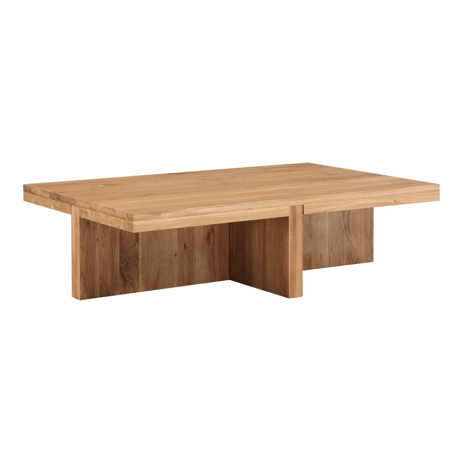 Folke Rectangular Coffee Table Natural by Moe's Home at Eve Furniture
