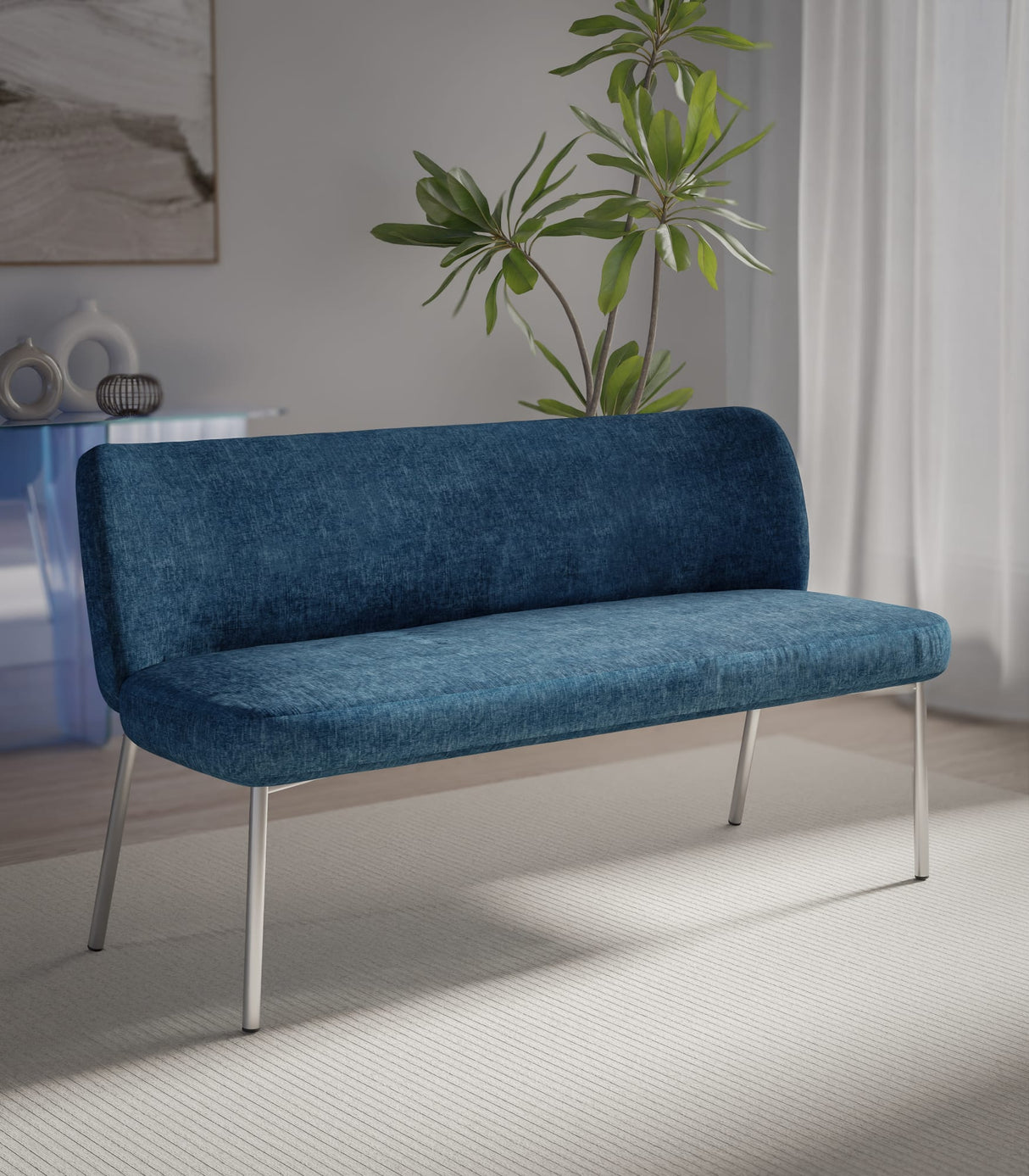 Fomo Azure Upholstered Bench by Modus Furniture at Eve Furniture
