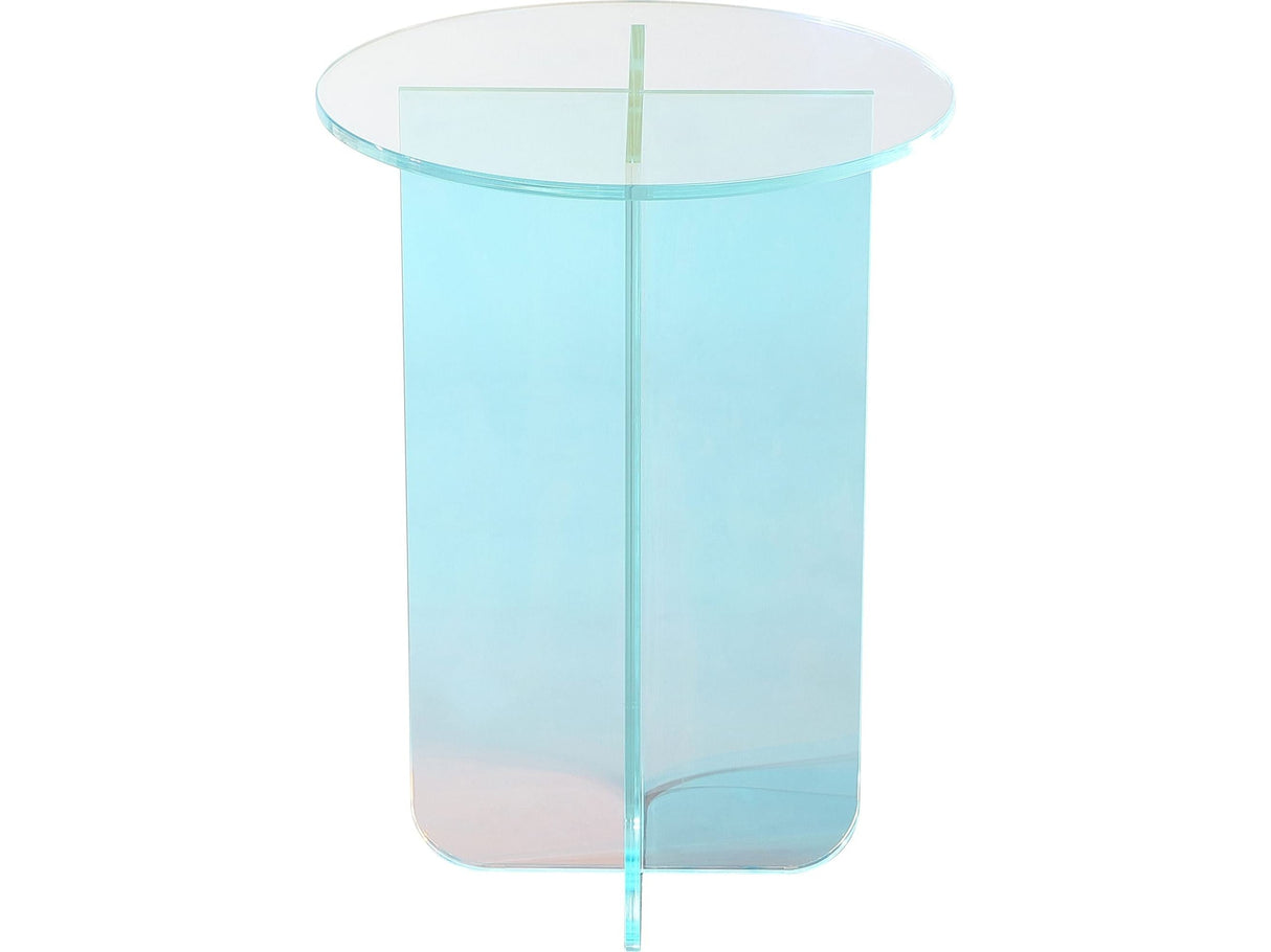 Fomo Iridescent Glass Small End Table by Modus Furniture at Eve Furniture
