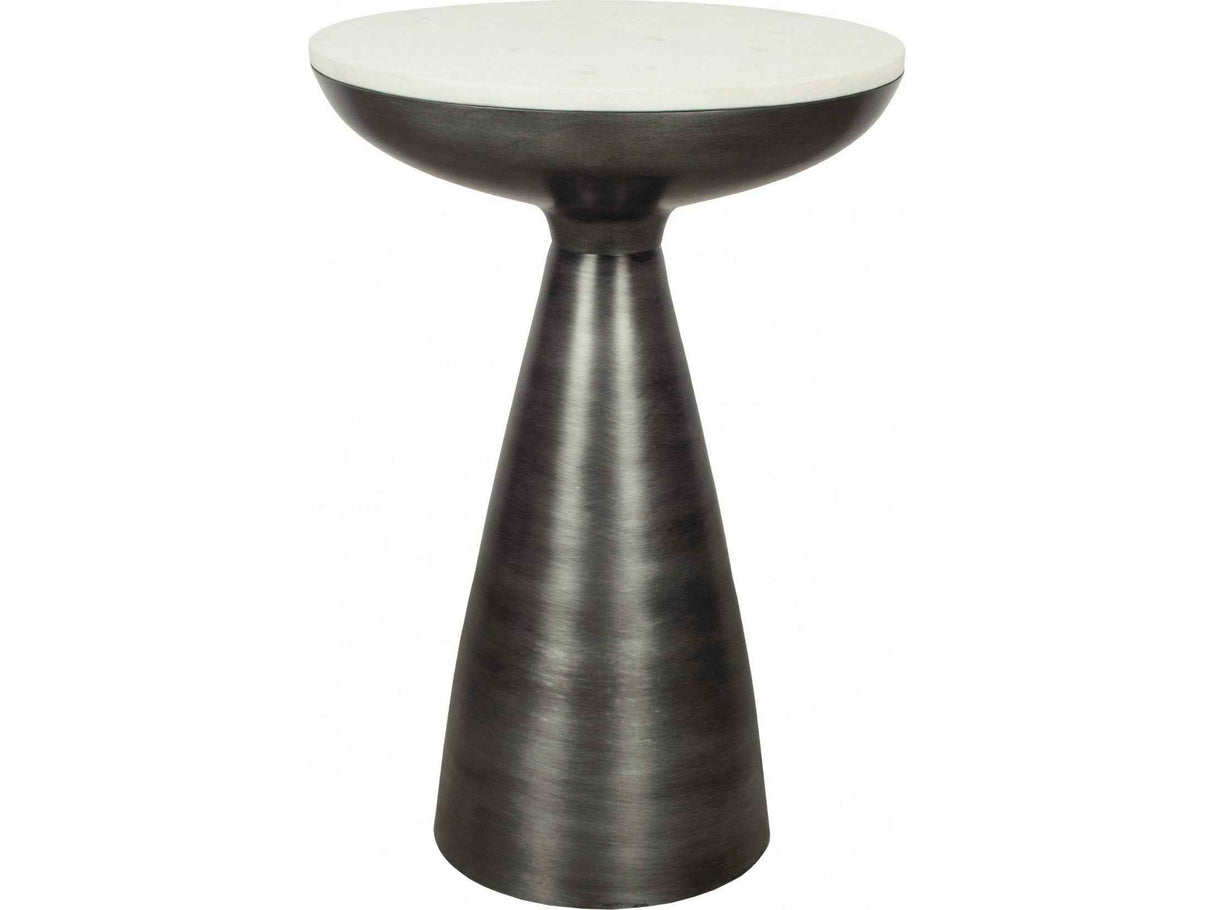Font White Marble Side Table