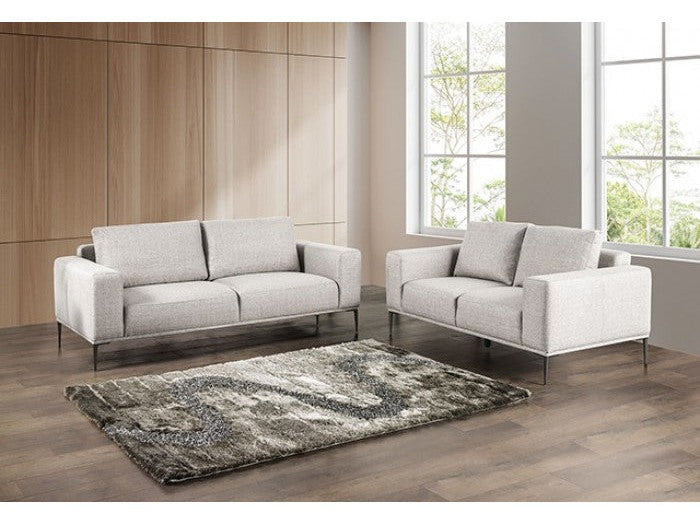 Forde Gray Sofa & Loveseat by Furniture of America at Eve Furniture