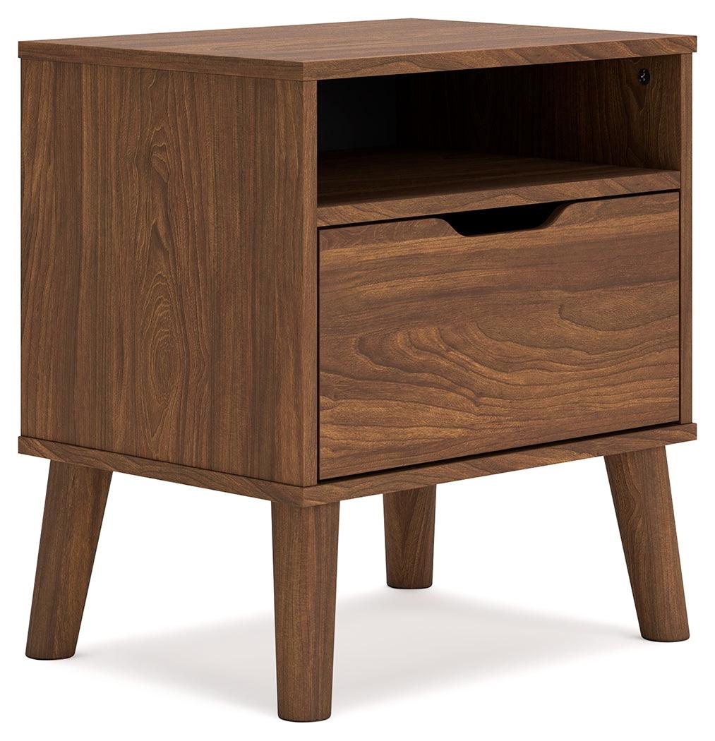 Fordmont Queen Panel Headboard with Dresser and Nightstand in Auburn by Ashley at Eve Furniture