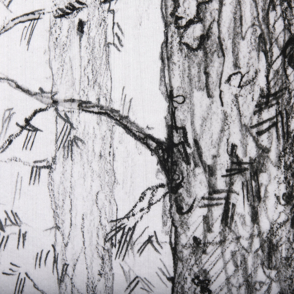 Forest BW I by Ariana a Hand Embellished Textured Canvas by Mercana at Eve Furniture