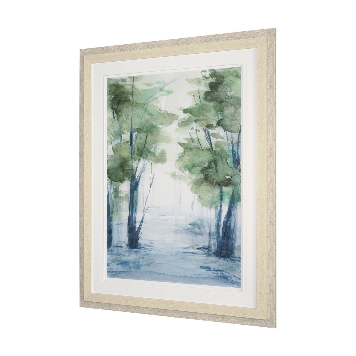 Forest Dew II by Mercana Studio a Hand Embellished Textured Framed Art Print Matted under Glass by Mercana at Eve Furniture