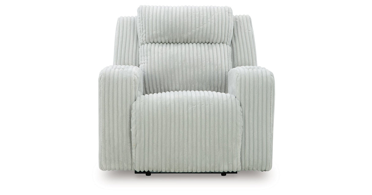 Forest Lake Alloy Power Recliner by Ashley at Eve Furniture