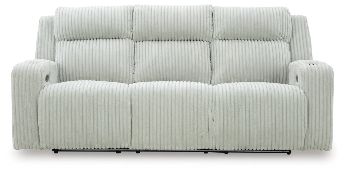 Forest Lake Alloy Power Reclining Sofa and Loveseat by Ashley at Eve Furniture