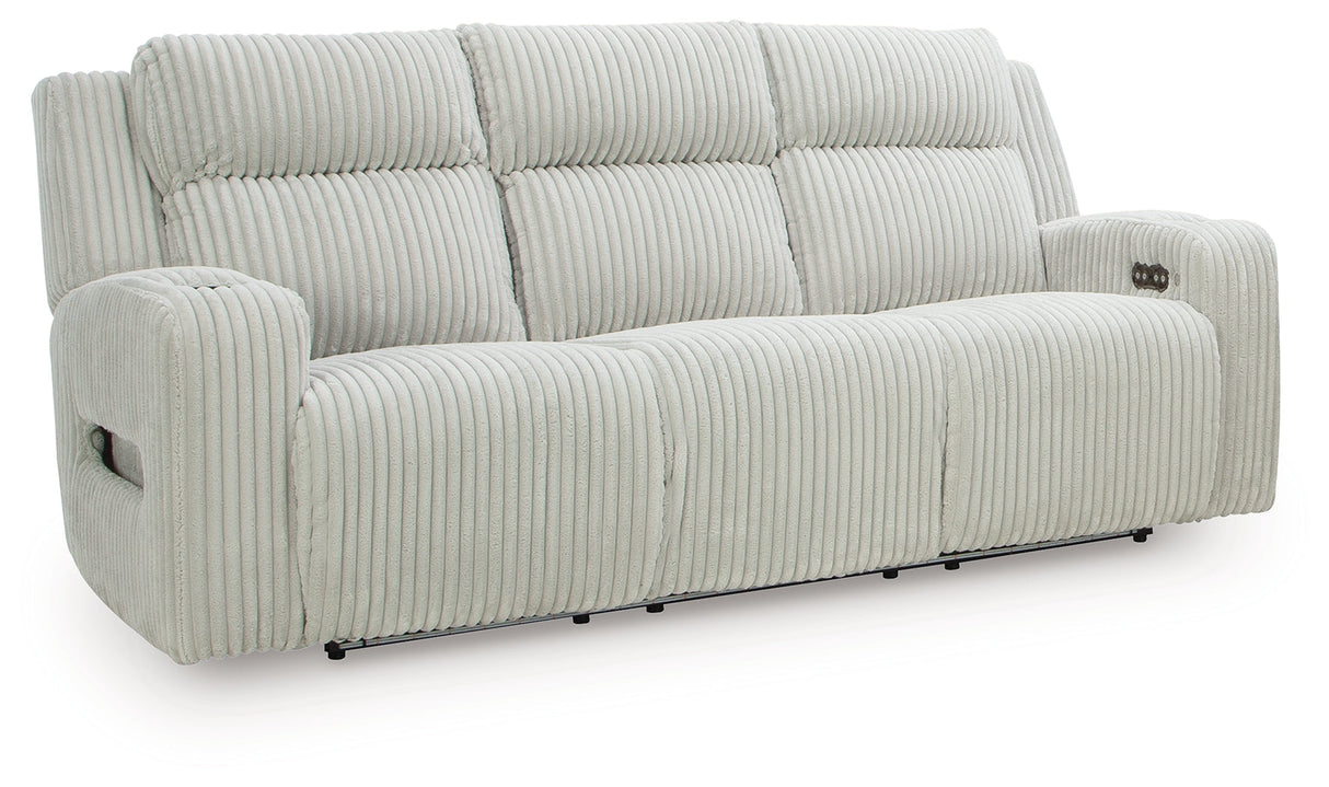 Forest Lake Alloy Power Reclining Sofa by Ashley at Eve Furniture