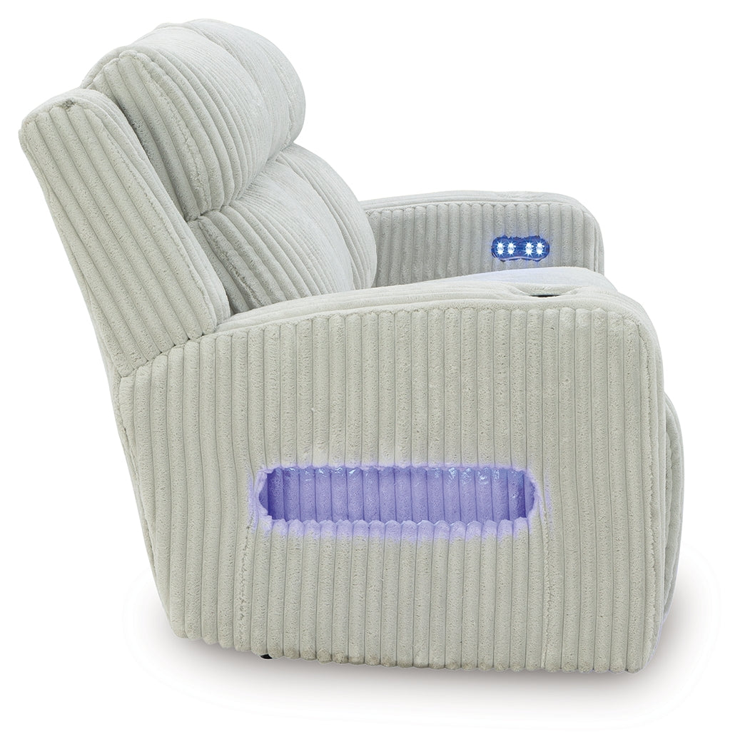 Forest Lake Alloy Power Reclining Sofa by Ashley at Eve Furniture