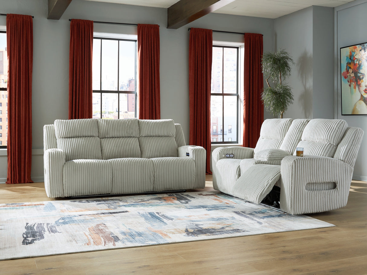 Forest Lake Alloy Sofa and Loveseat by Ashley at Eve Furniture