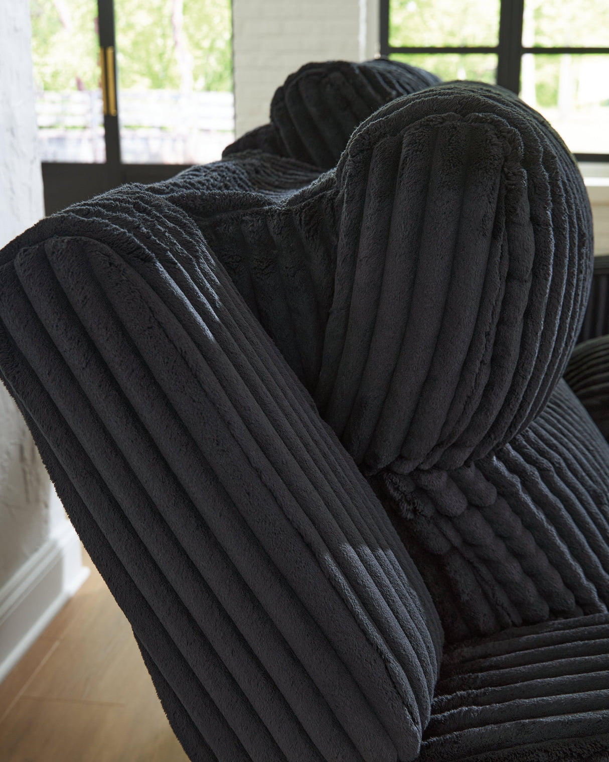 Forest Lake Black Sofa and Loveseat by Ashley at Eve Furniture