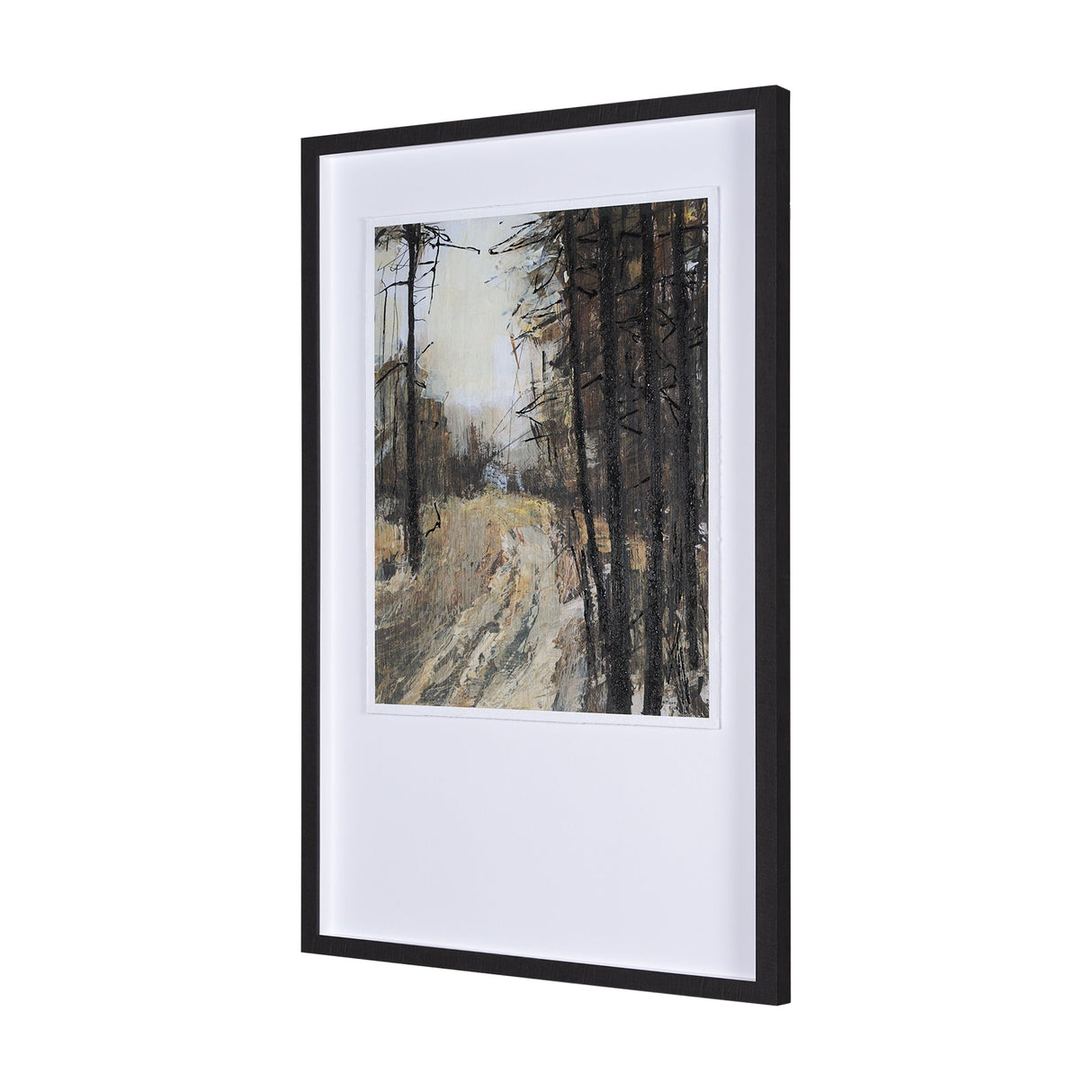 Forest View I by Mercana Studio a Hand Embellished Textured Framed Art Print Matted under Glass by Mercana at Eve Furniture
