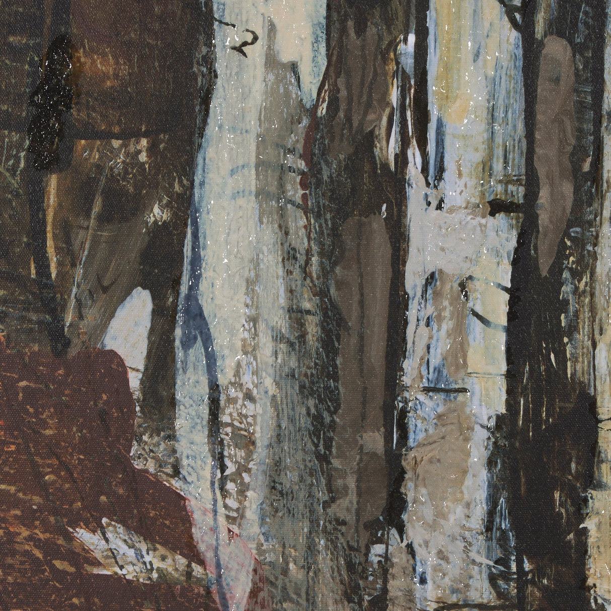 Forest View V by Mercana Studio a Hand Embellished Textured Framed Art Print by Mercana at Eve Furniture