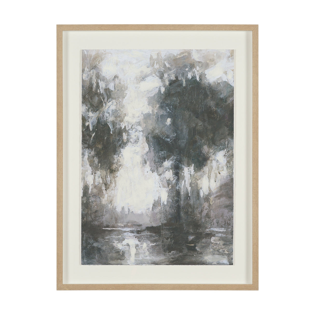 Forest Whispers III by Mercana Studio Hand-Embellished Textured Framed Artwork Matted under Glass by Mercana at Eve Furniture