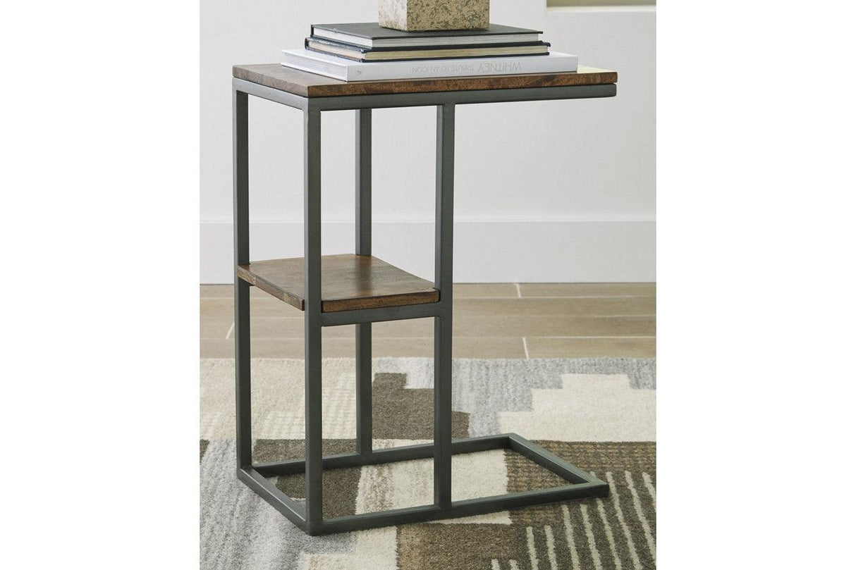 Forestmin Natural/Black Accent Table by Ashley at Eve Furniture