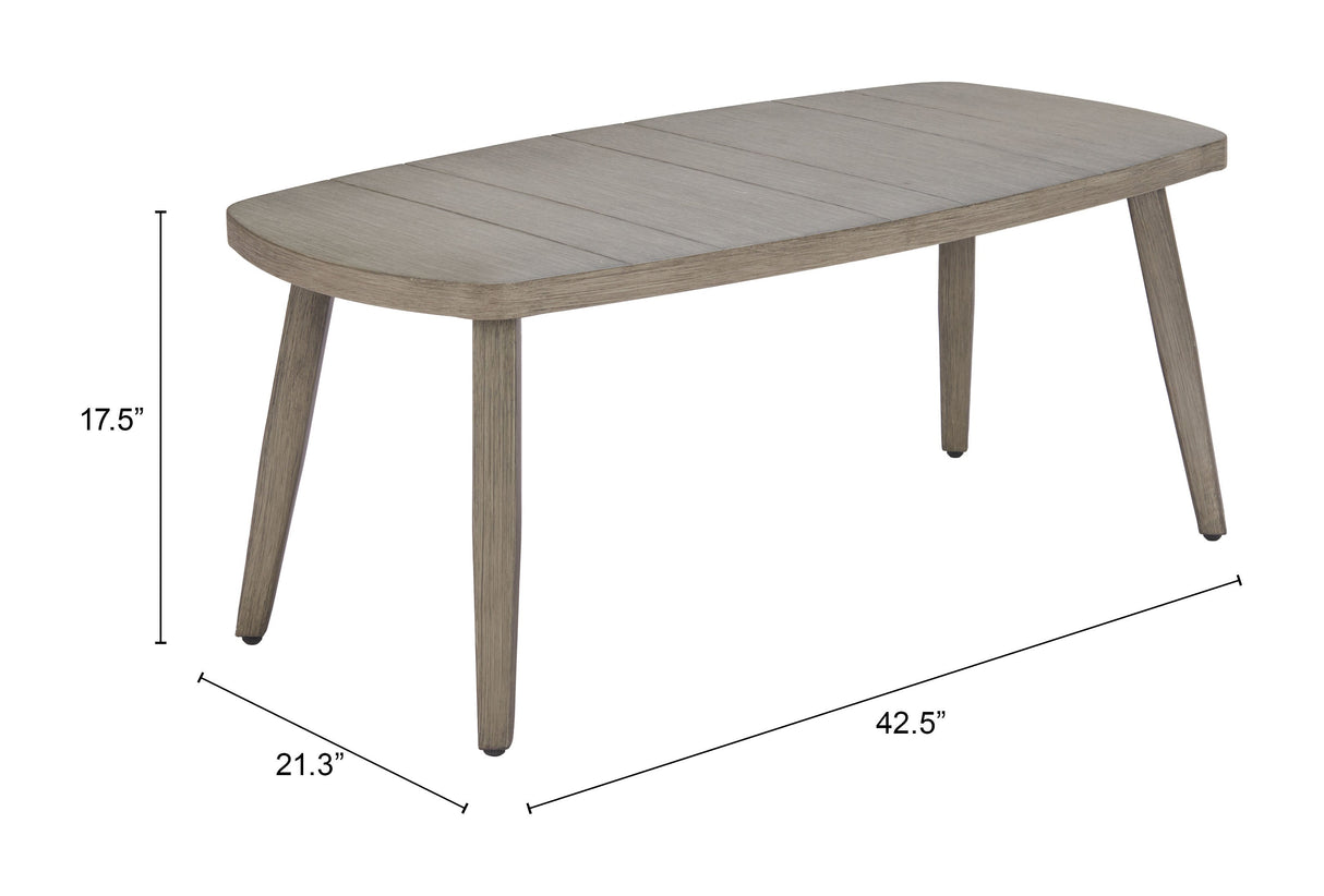 Foret Brown Outdoor Coffee Table by Zuomod at Eve Furniture