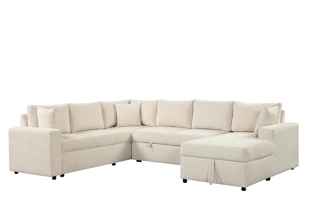 Forever2 Sand Sectional With Pull-Out Bed by Happy Homes at Eve Furniture