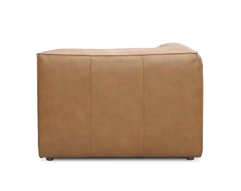 Form Corner Chair Sonoran Tan Leather by Moe's Home at Eve Furniture