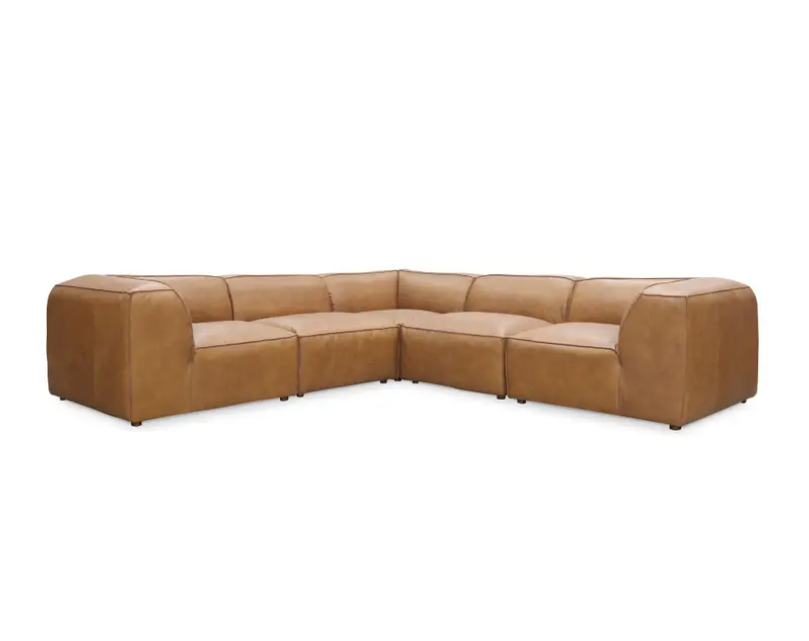 Form Dream Modular Sectional Sonoran Tan Leather by Moe's Home at Eve Furniture