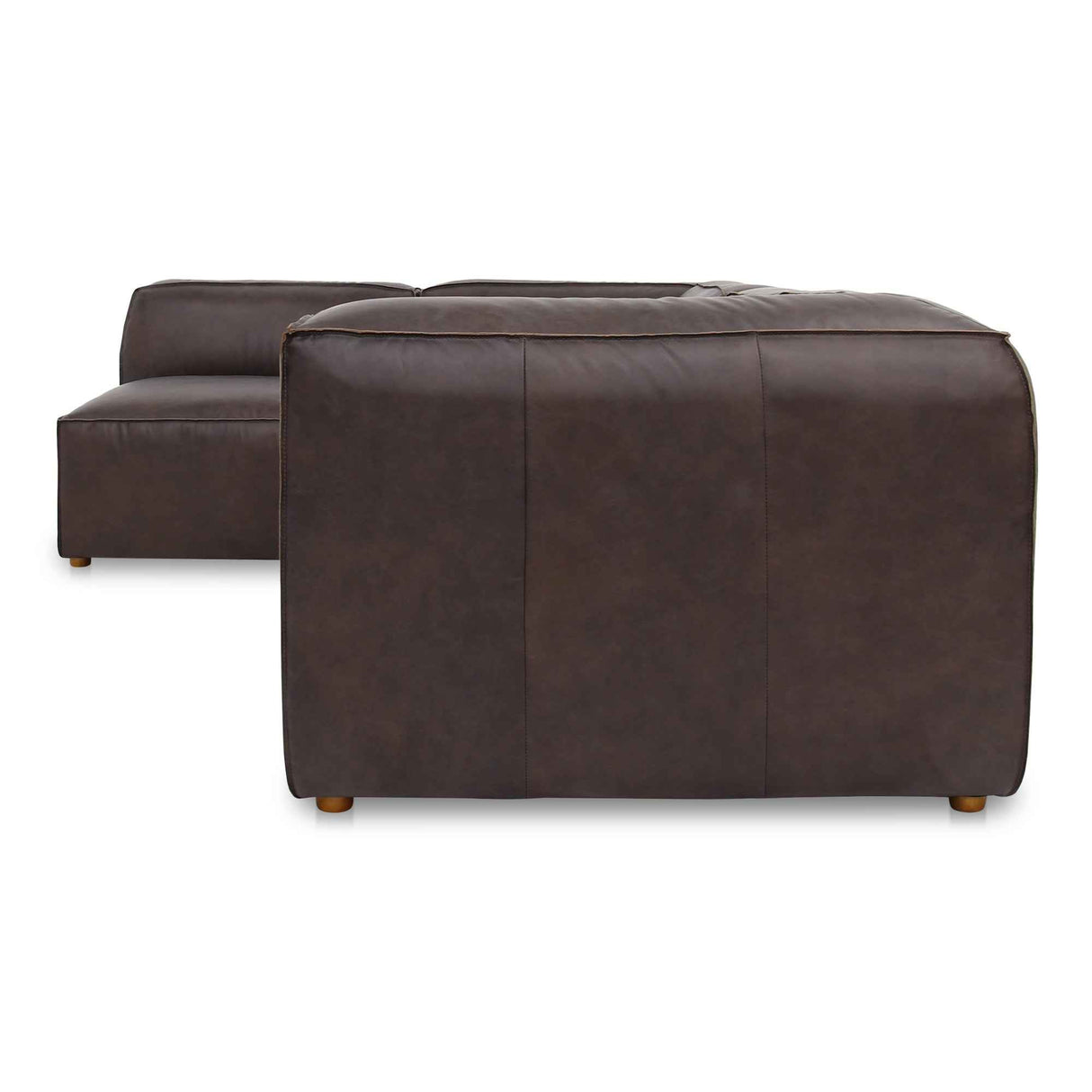 Form Espresso Brown Leather Signature Modular Sectional