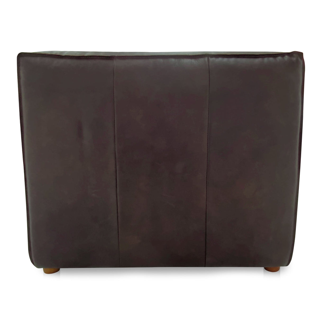 Form Espresso Brown Leather Slipper Chair by MOES at Eve Furniture
