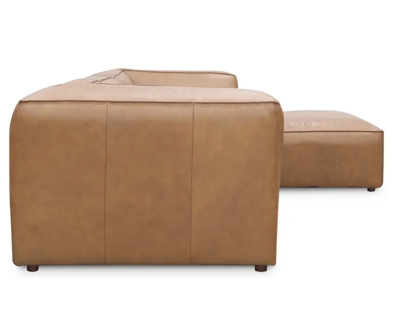 Form Lounge Modular Sectional Sonoran Tan Leather by Moe's Home at Eve Furniture