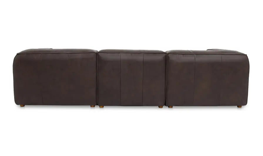Form Signature Modular Sectional Espresso Brown Leather by Moe's Home at Eve Furniture