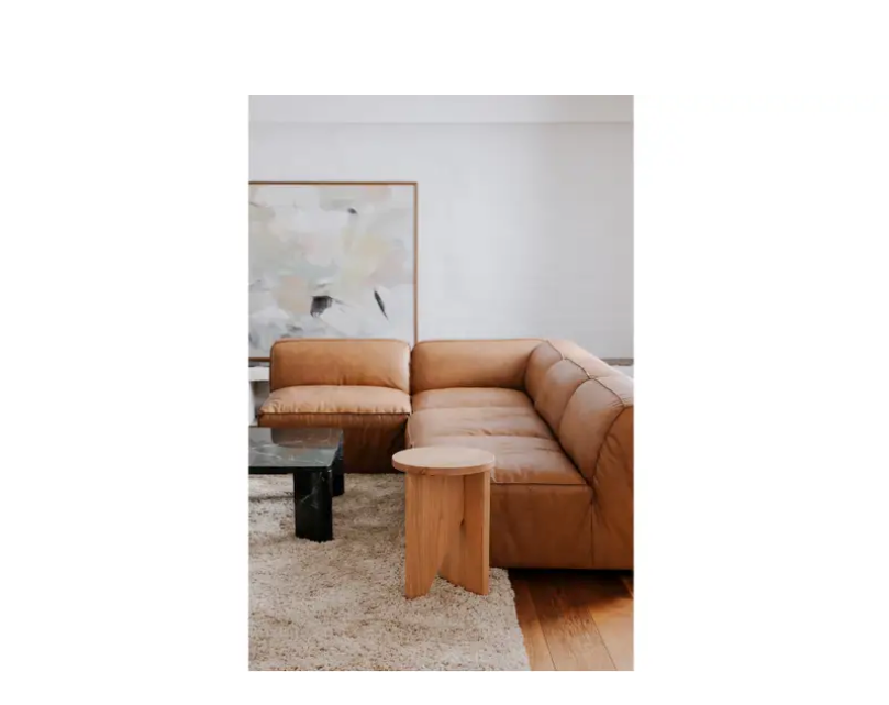 Form Slipper Chair Sonoran Tan Leather by Moe's Home at Eve Furniture