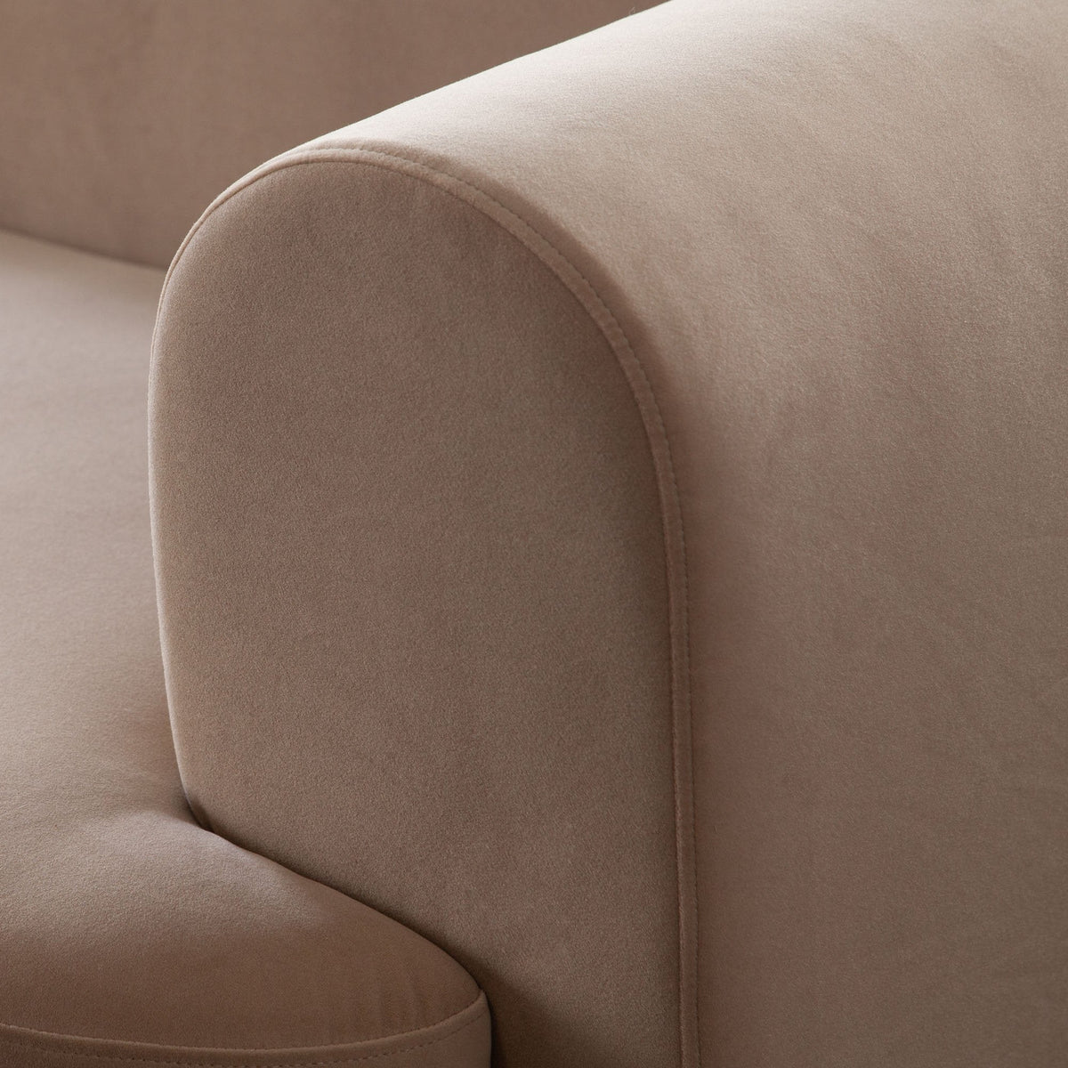 Form Sofa In Camel Performance Velvet With 2 Accent Pillow Balls by Diamond Sofa at Eve Furniture