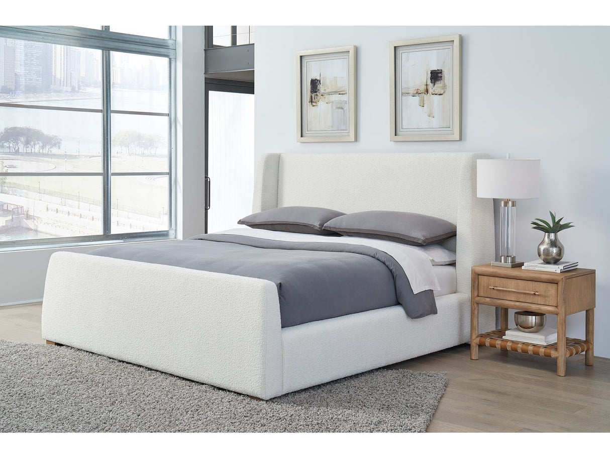 Formosa Presley Full Wingback Upholstered Platform Bed by Modus Furniture at Eve Furniture