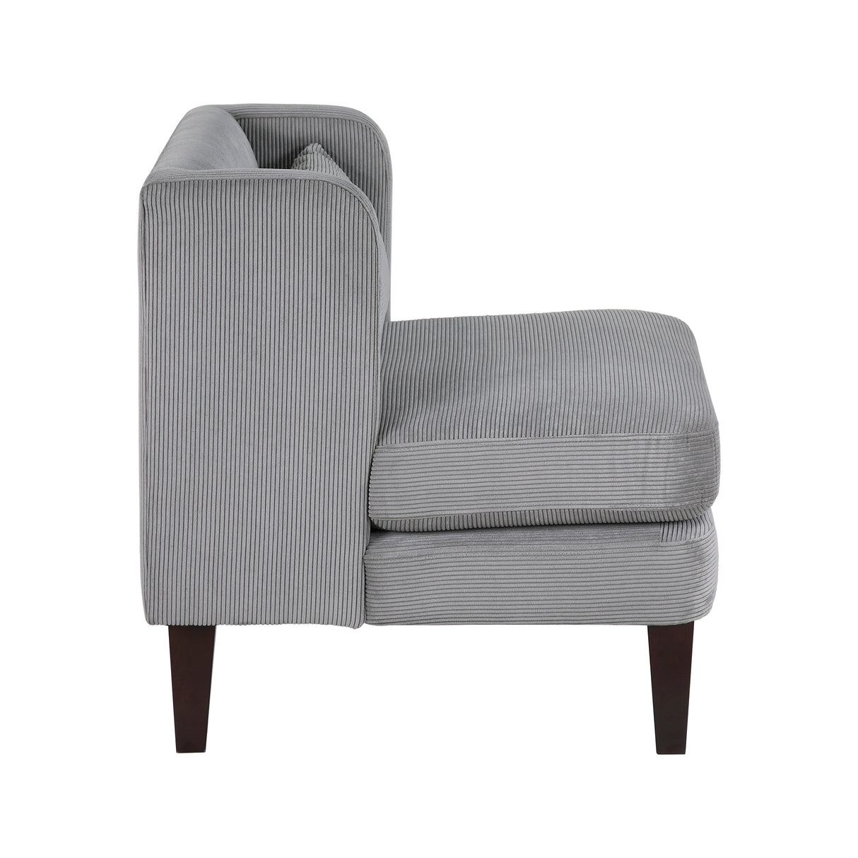 Forrester Dark Gray Accent Chair by Homelegance at Eve Furniture