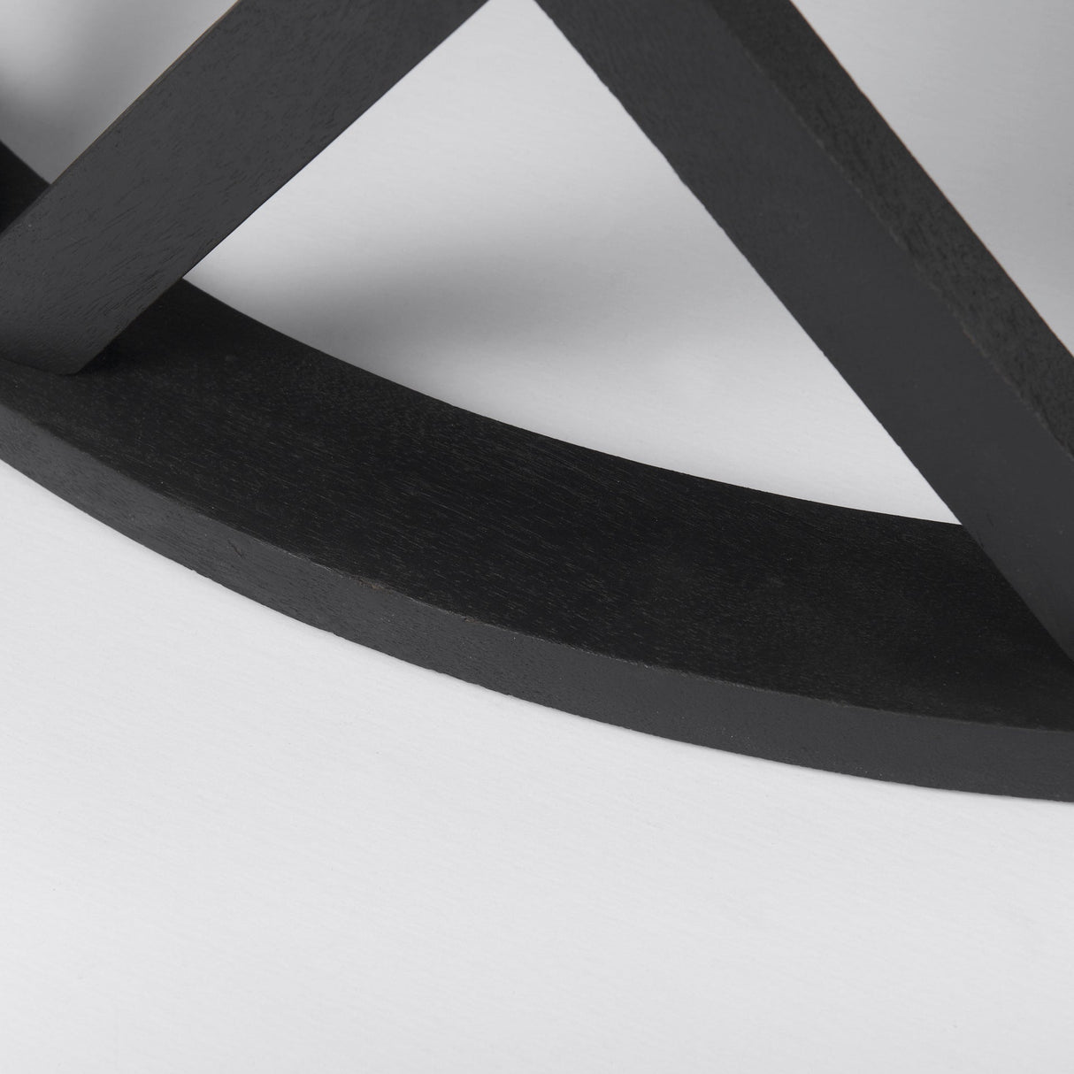 Forsey Black Solid Wood Round Coffee Table by Mercana at Eve Furniture