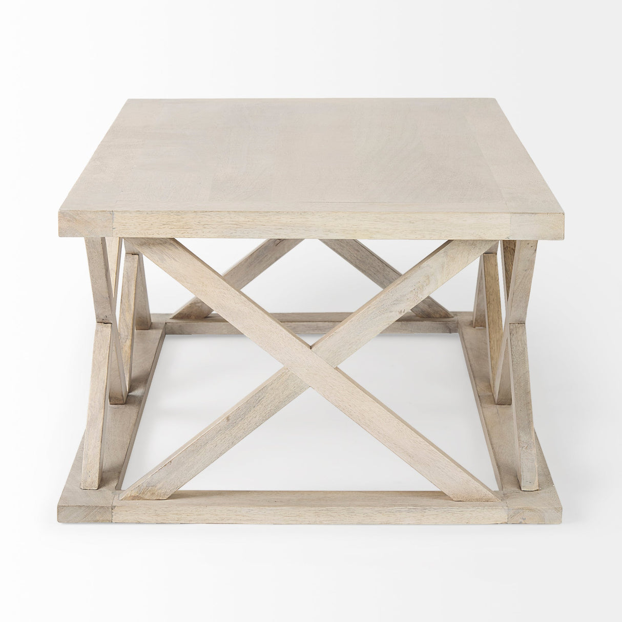 Forsey Blonde Wood Rectangular Coffee Table by Mercana at Eve Furniture