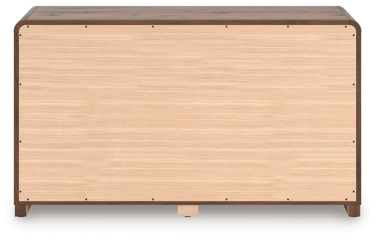 Fortlorn Walnut Brown Dresser by Ashley at Eve Furniture