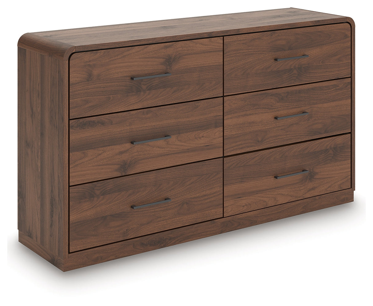Fortlorn Walnut Brown Dresser by Ashley at Eve Furniture