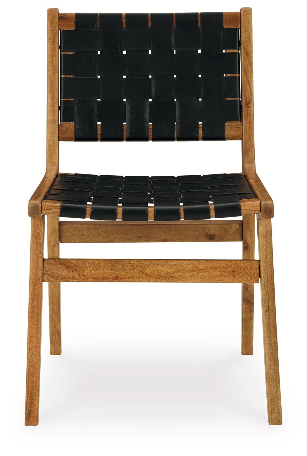 Fortmaine Brown/Black Dining Chair, Set of 2 by Ashley at Eve Furniture
