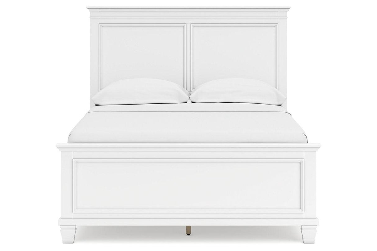 Fortman White Full Panel Bed by Ashley at Eve Furniture