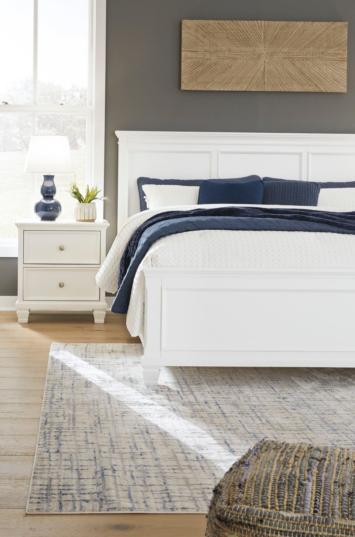 Fortman White Panel Bedroom Set by Ashley at Eve Furniture