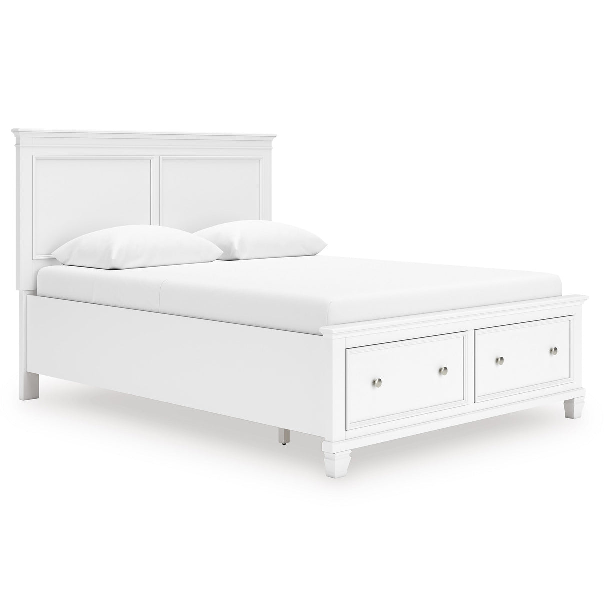 Fortman White Panel Storage Bedroom Set by Ashley at Eve Furniture