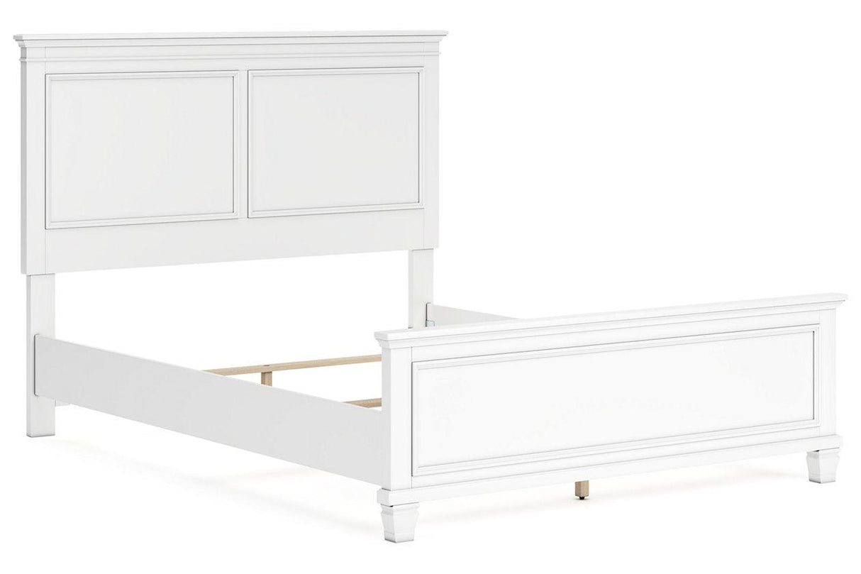 Fortman White Queen Panel Bed by Ashley at Eve Furniture