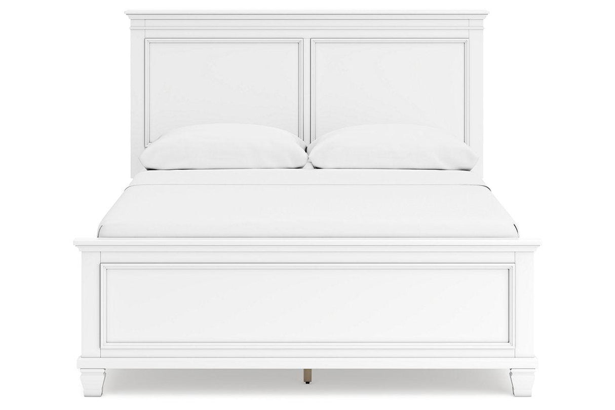 Fortman White Queen Panel Bed by Ashley at Eve Furniture
